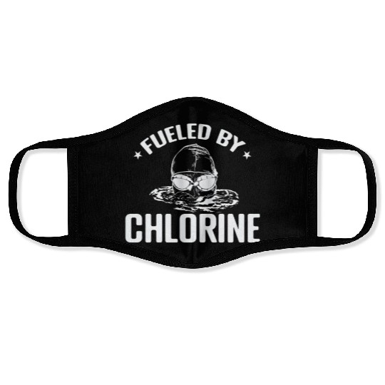 Fueled by Chlorine Swim Sport Training Face Masks