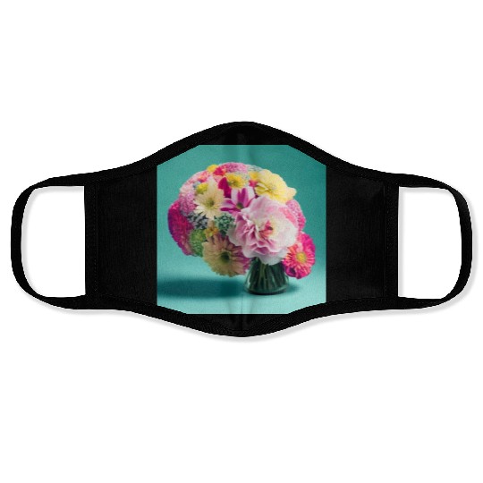 Default flowers brains spring 0 Face Masks