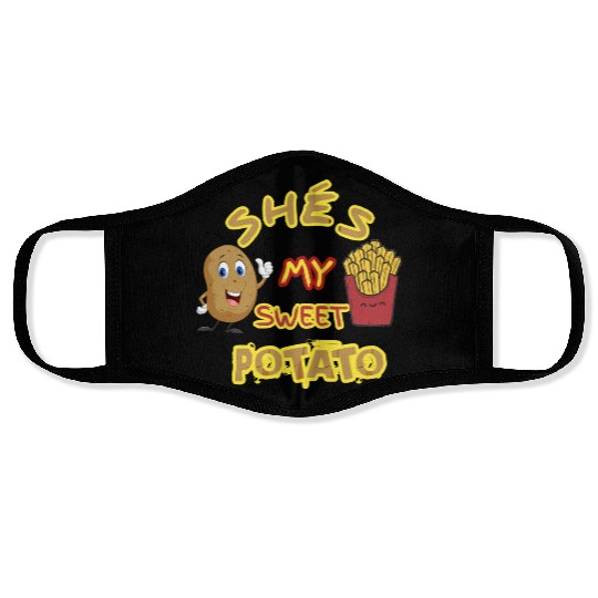 shés my sweet potato Face Masks