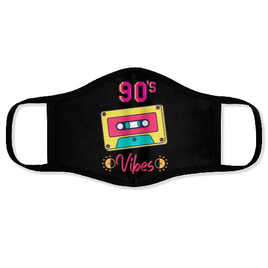 90s vibes nostalgia Face Masks