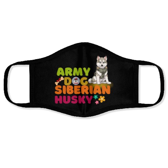 Siberian Husky Dog Husky Dog Lovers Face Masks