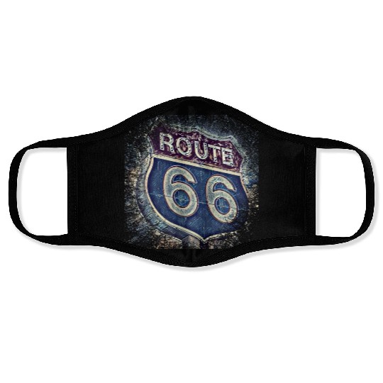 Route 66 Face Masks