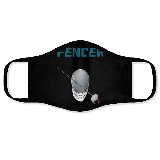 Fencer fencing sport game Face Masks