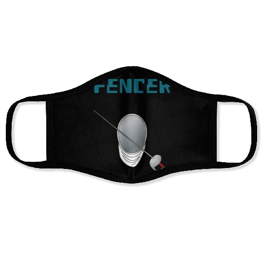 Fencer fencing sport game Face Masks