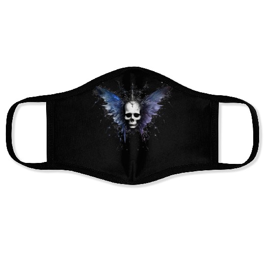 Gothic Skull Fairy Butterfly Celestial Space Galax Face Masks