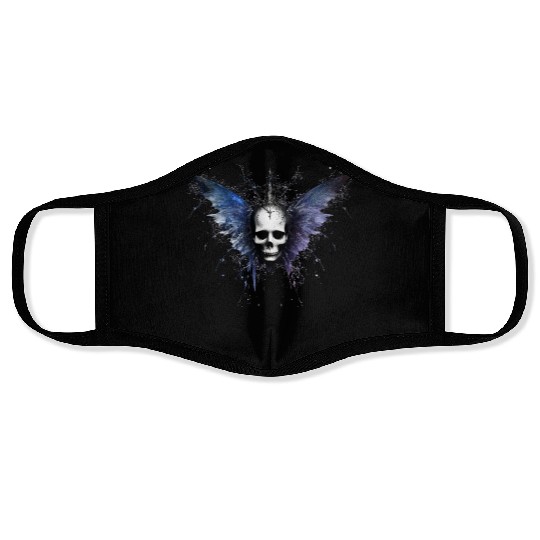 Gothic Skull Fairy Butterfly Celestial Space Galax Face Masks
