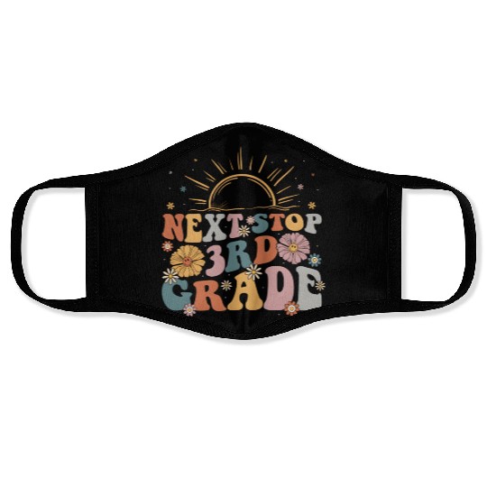 Next Stop 3Rd Grade Graduation To First Grade Back Face Masks