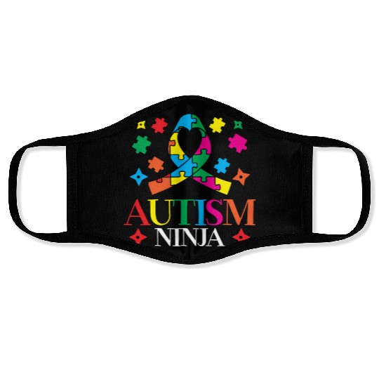 Autism Ninja Asperger Syndrome Spectrum Autistic Face Masks