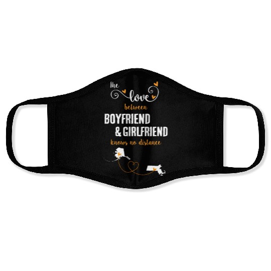 Love Between BF And GF Alaska To Massachusetts Face Masks