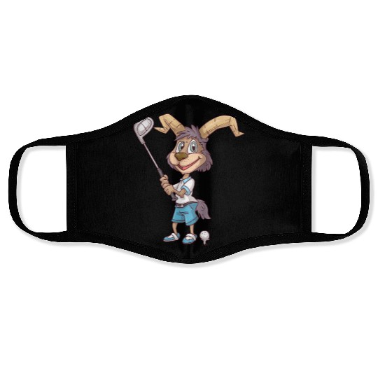 Golf Capricorn Face Masks
