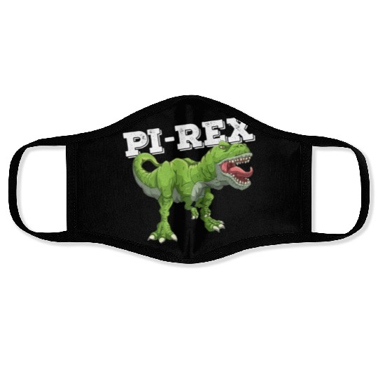 Pi Rex Day Dinosaur Math Mathematics Face Masks
