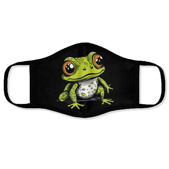Cute Green Frog Face Masks