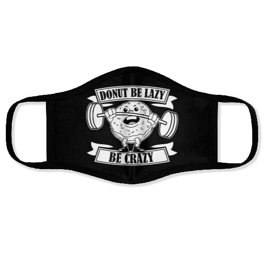 Fitness Donut Funny Donut Gym Face Masks