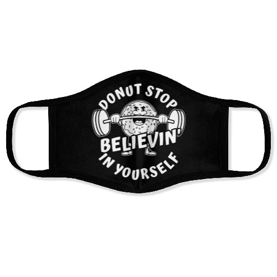 Fitness Donut Funny Donut Gym Face Masks