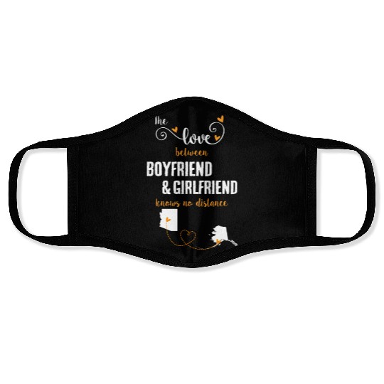 Love Between BF And GF Arizonna To Alaska Gift Face Masks