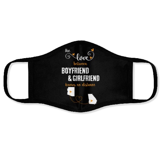 Love Between BF And GF Arizonna To Georgia Gift Face Masks