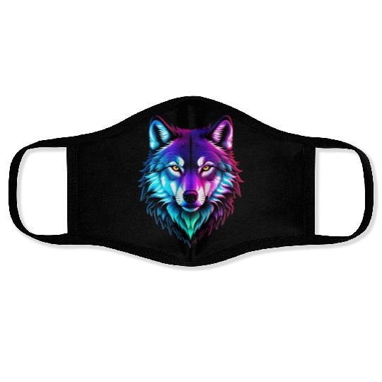 Alpha Wolf Face Masks