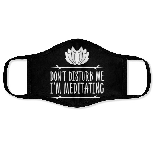Yoga Meditating Meditation Face Masks