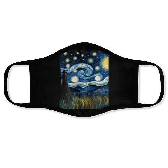 Gardener's Starry Night Face Masks Van Gogh Inspired
