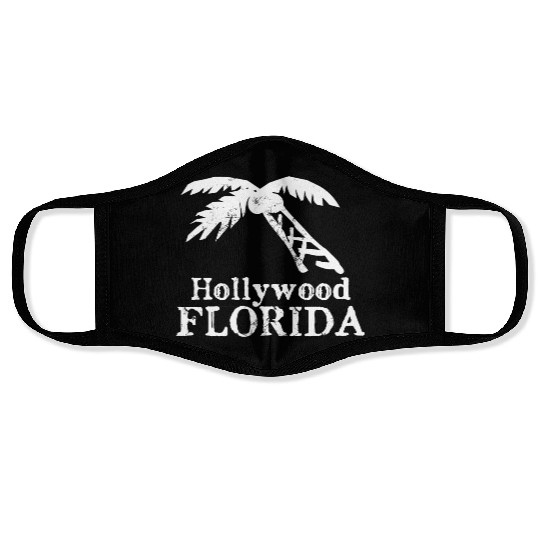 Hollywood Florida Palm Tree Souvenirs Gifts Face Masks