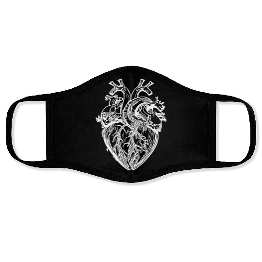 Geometric Playful Tattoo Shape Heart Face Masks