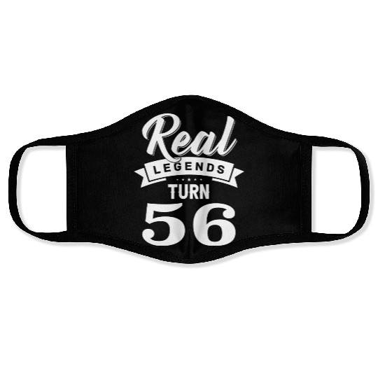 Real Legends Turn 56, 56th Birthday Face Masks