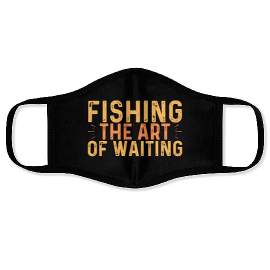 Fishing The Art Of Waiting - Anglerdesign Face Masks