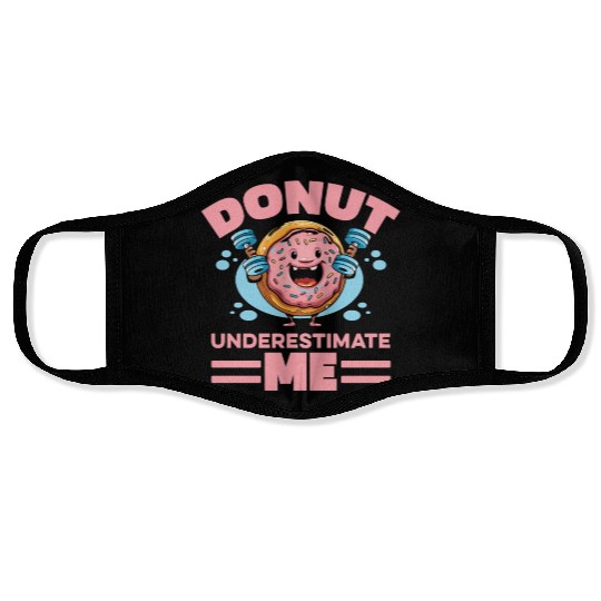 Fitness Donut Funny Donut Gym Face Masks
