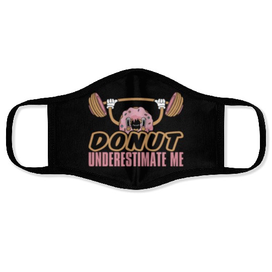 Fitness Donut Funny Donut Gym Face Masks