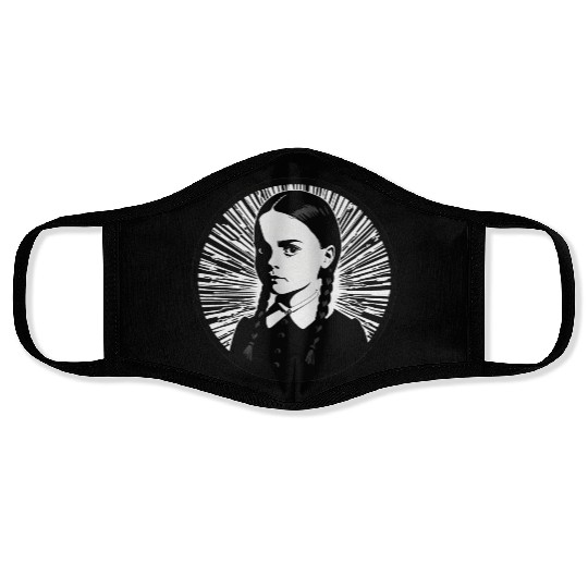 Wednesday Addams Face Masks