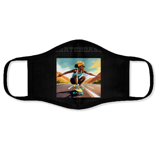 SKATEBOARD Face Masks