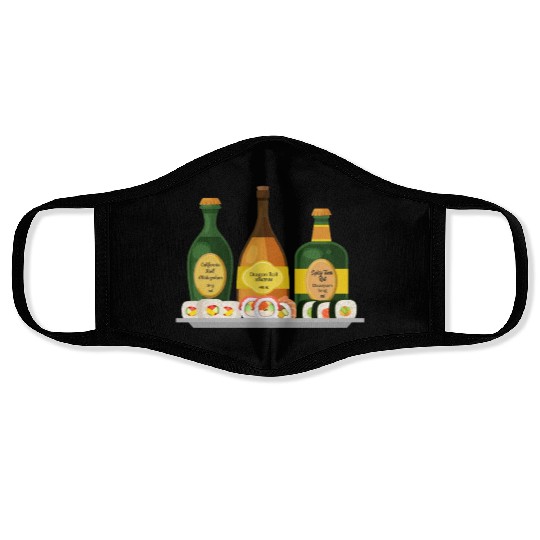 Nurse Face Masks, Dragon Spicy Tuna California Roll