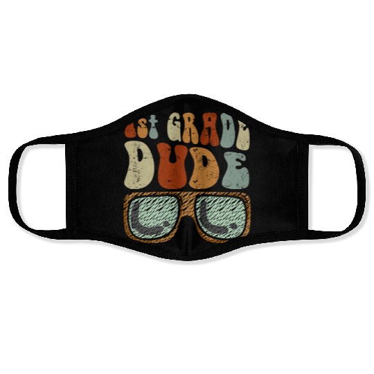 Kindergarten Teacher Funny Student 1st Graduation Face Masks