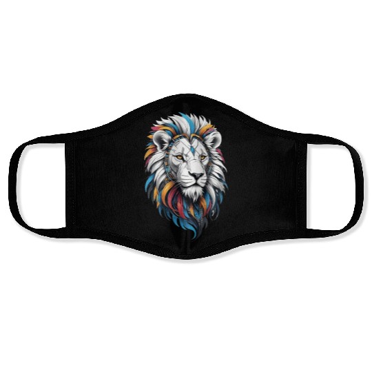 White Lion Shade 3d Face Masks