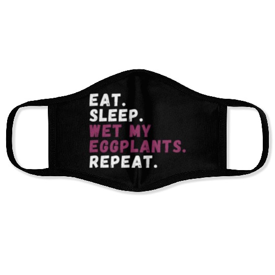 Eggplant Lover Healthy Cuisine Gardening Face Masks