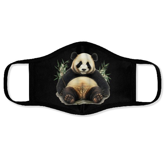 Panda Chilling Face Masks