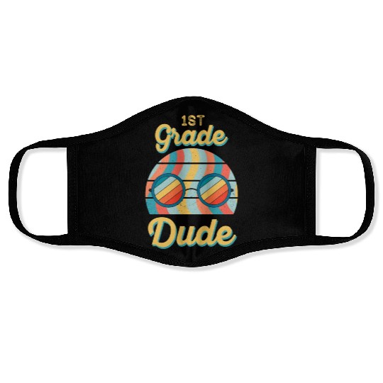 Kindergarten Teacher Funny Student 1st Graduation Face Masks