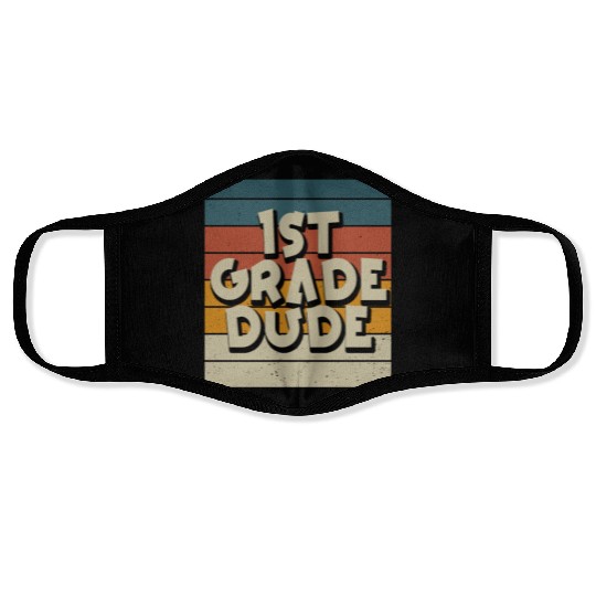 Kindergarten Teacher Funny Student 1st Graduation Face Masks