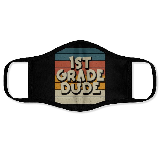 Kindergarten Teacher Funny Student 1st Graduation Face Masks
