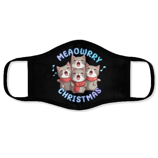 Christmas Kittens sing lovely Christmas song Face Masks