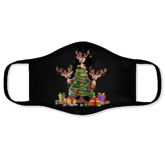 Christmas tree Face Masks