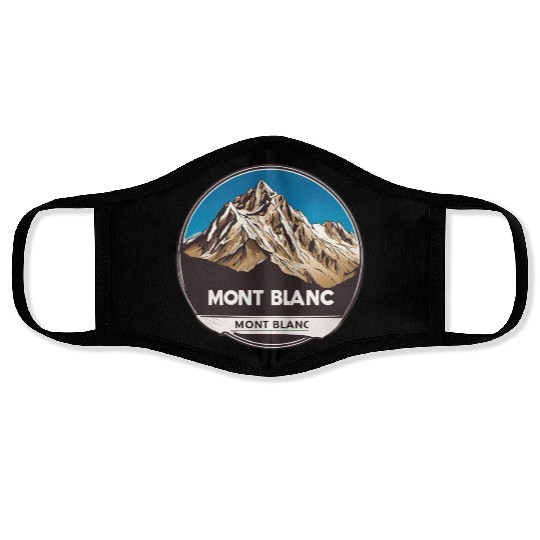 Mont Blanc logo Face Masks