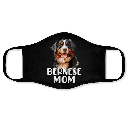 bernese mountain dog Face Masks