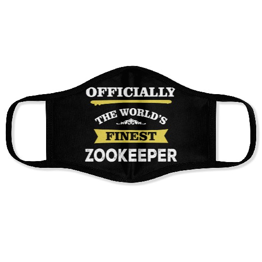 The World's Finest Zookeeper Face Masks