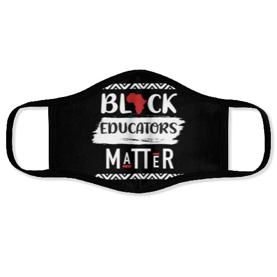 Black Educators Matter African History Teacher Men Face Masks