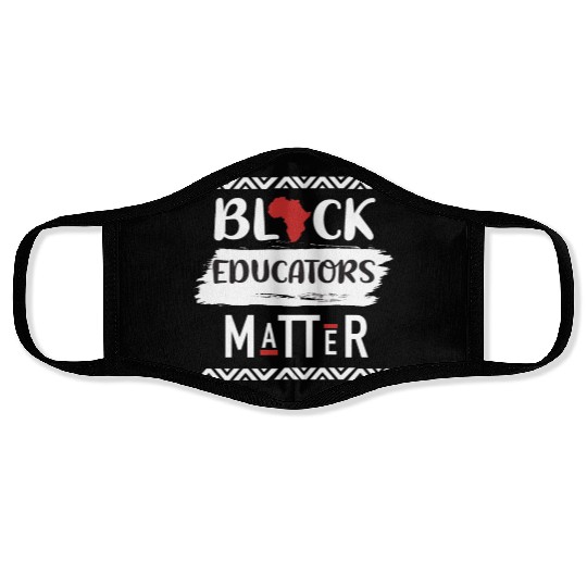 Black Educators Matter African History Teacher Men Face Masks