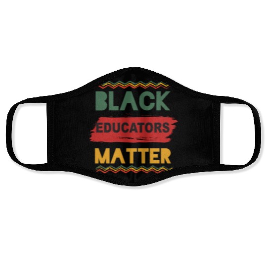 Black Educators Matter African History Teacher Men Face Masks
