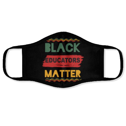 Black Educators Matter African History Teacher Men Face Masks