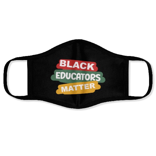 Black Educators Matter African History Teacher Men Face Masks