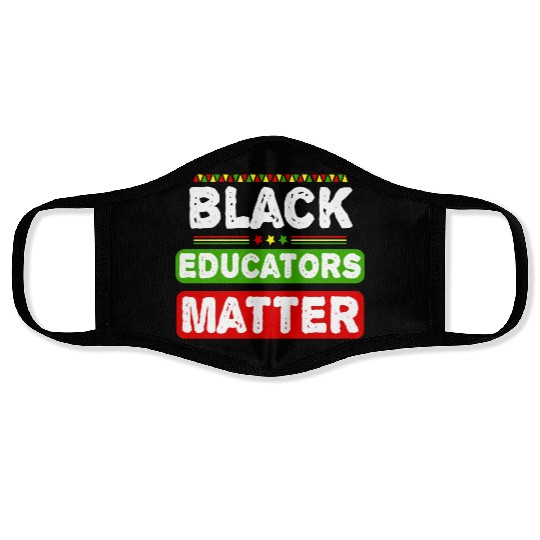 Black Educators Matter African History Teacher Men Face Masks